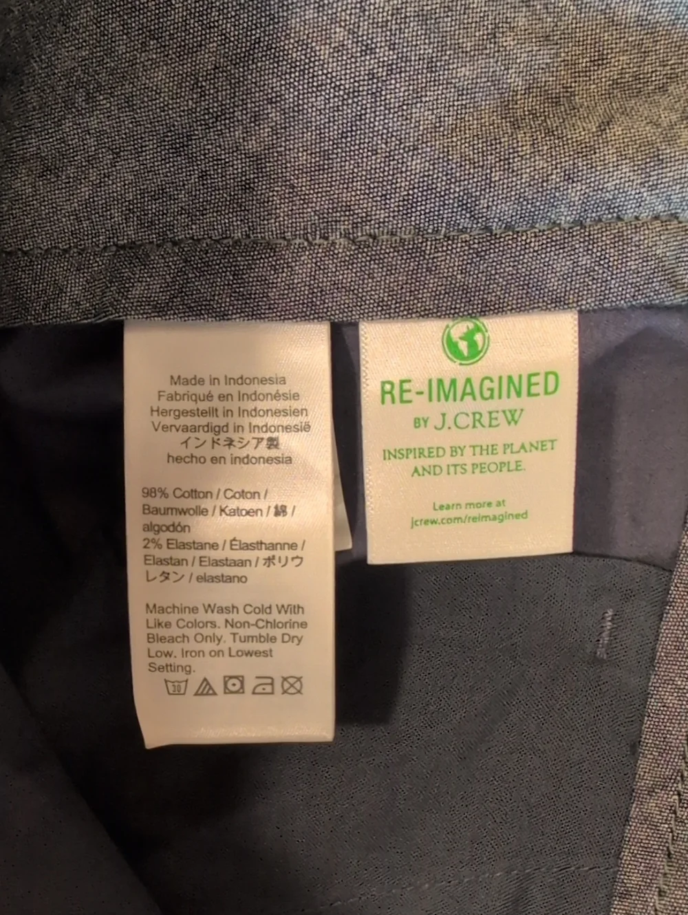 J. Crew 9 In Inseam Blue Flat-Front Chino Shorts